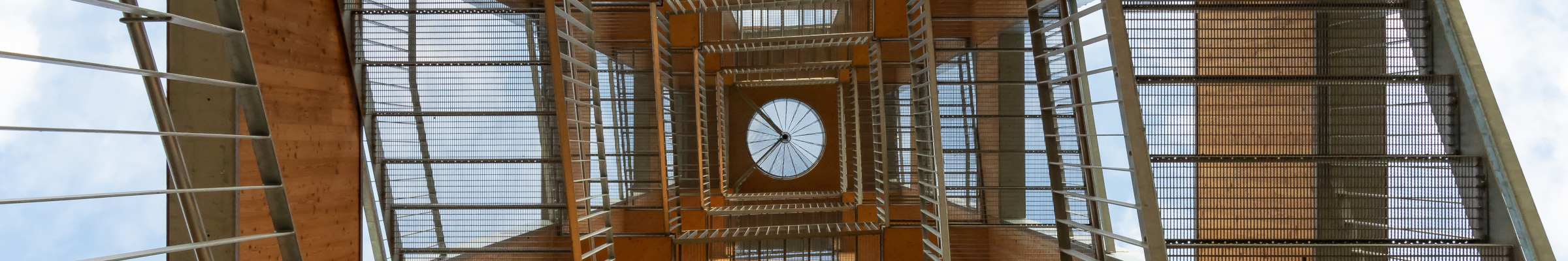 a stair well representing depth